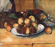 Paul Cezanne plate of peach Sweden oil painting reproduction